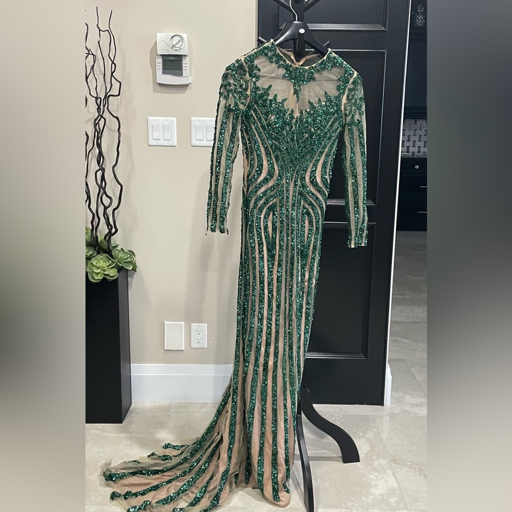 Green formal dress